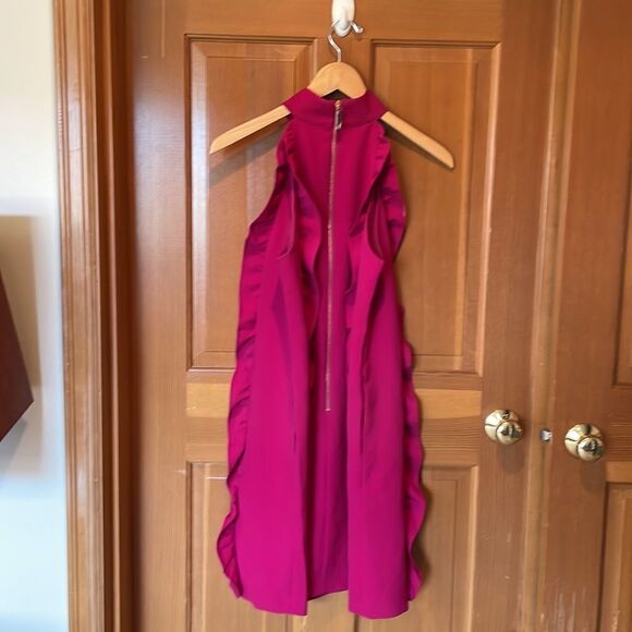 BARBIE Core TED Baker Torriya Ruffle Tunic Dress in Hot Pink - Picture 6 of 14